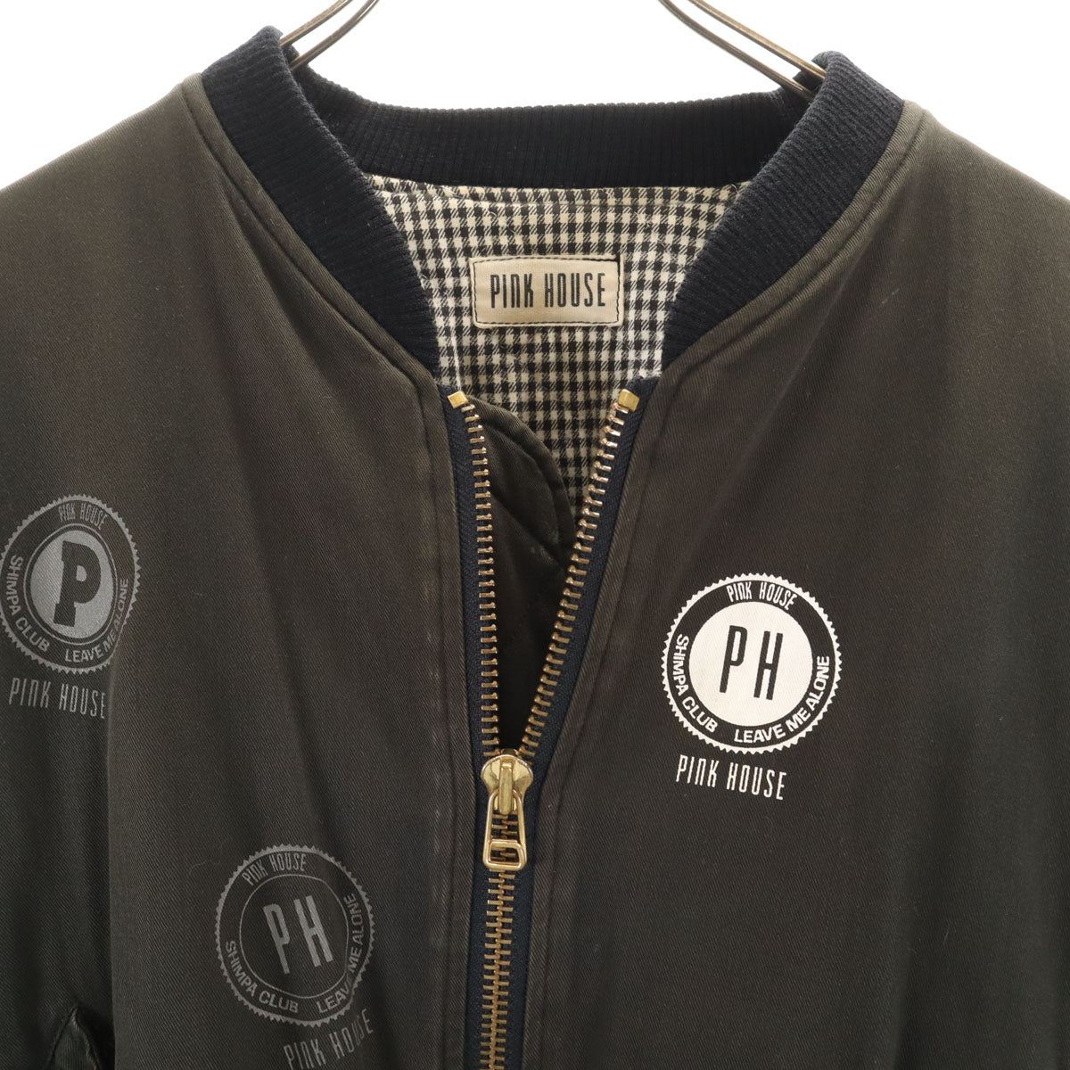 PINK HOUSE ピンクハウス MA-1 ブルゾン ブラック レディース