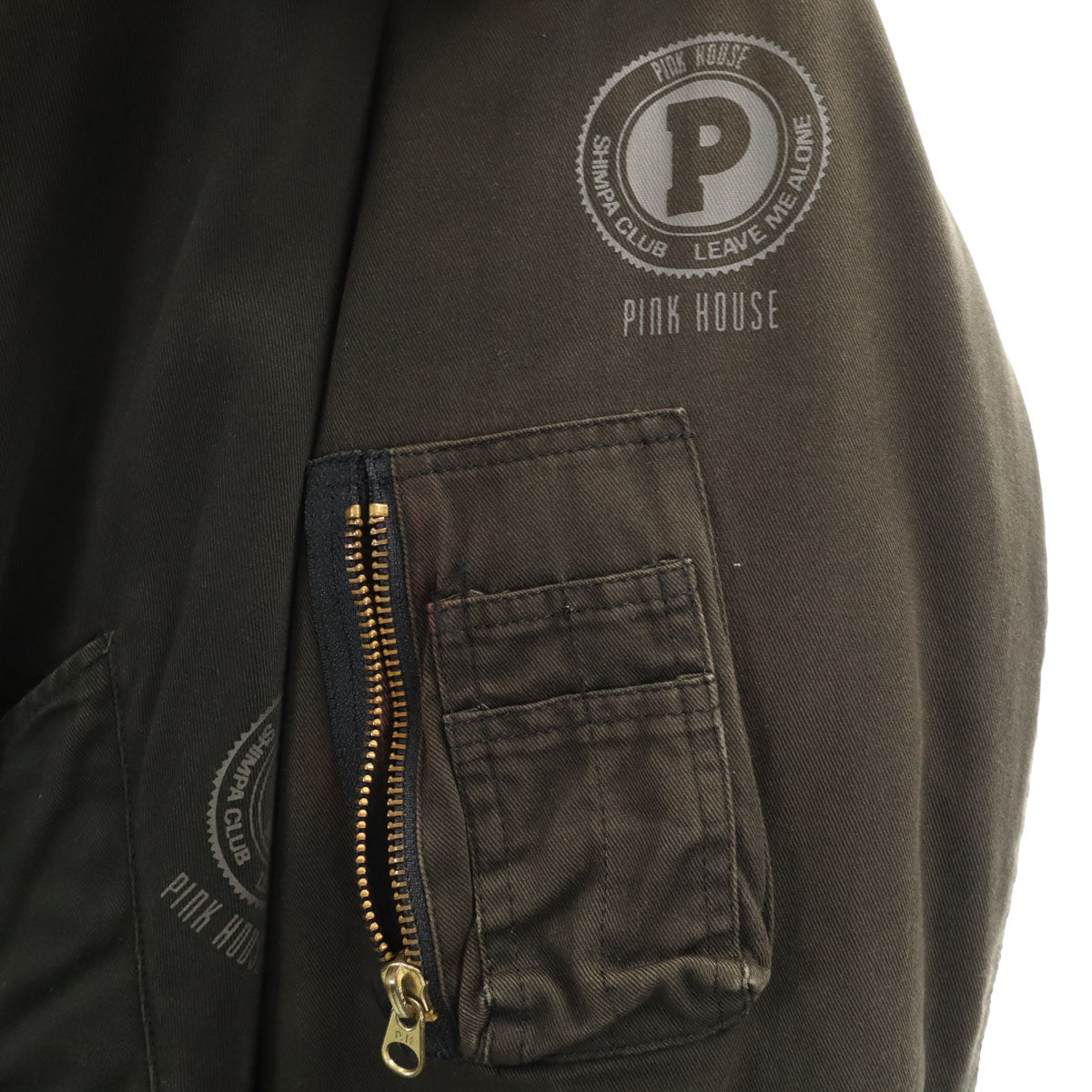 PINK HOUSE ピンクハウス MA-1 ブルゾン ブラック レディース