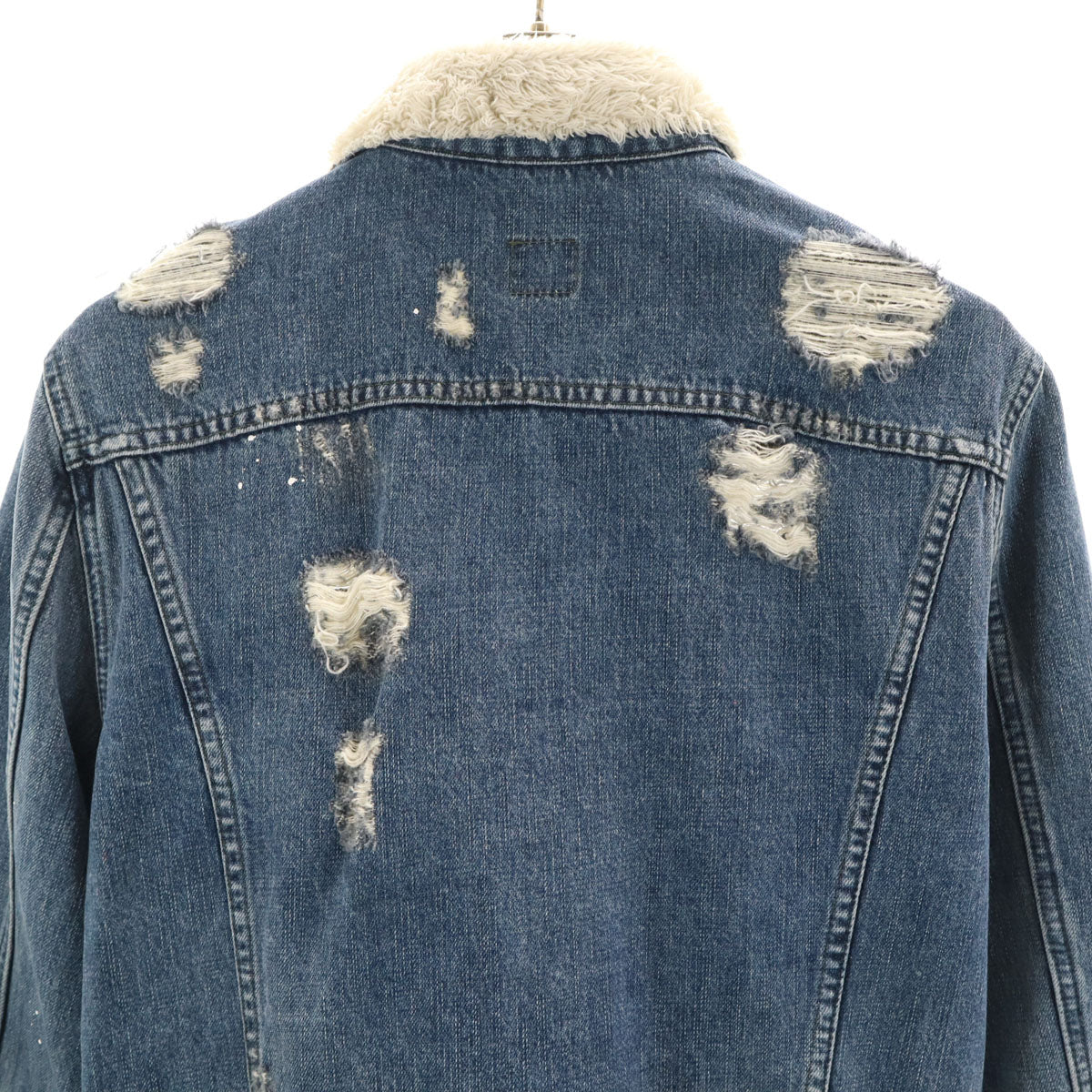 DANIELE ALESSANDRINI ダニエレ アレッサンドリー二 イタリア製 ヴィンテージ加工 デニムジャケット M ウォッシュブルー ジージャン メンズ