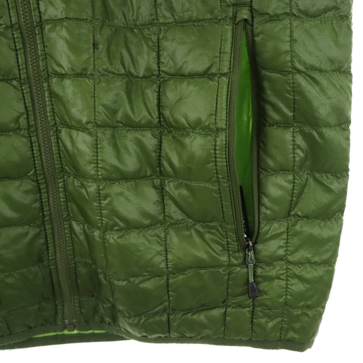 THE NORTH FACE ザノースフェイス 中綿ベスト S グリーン アウトドア メンズ