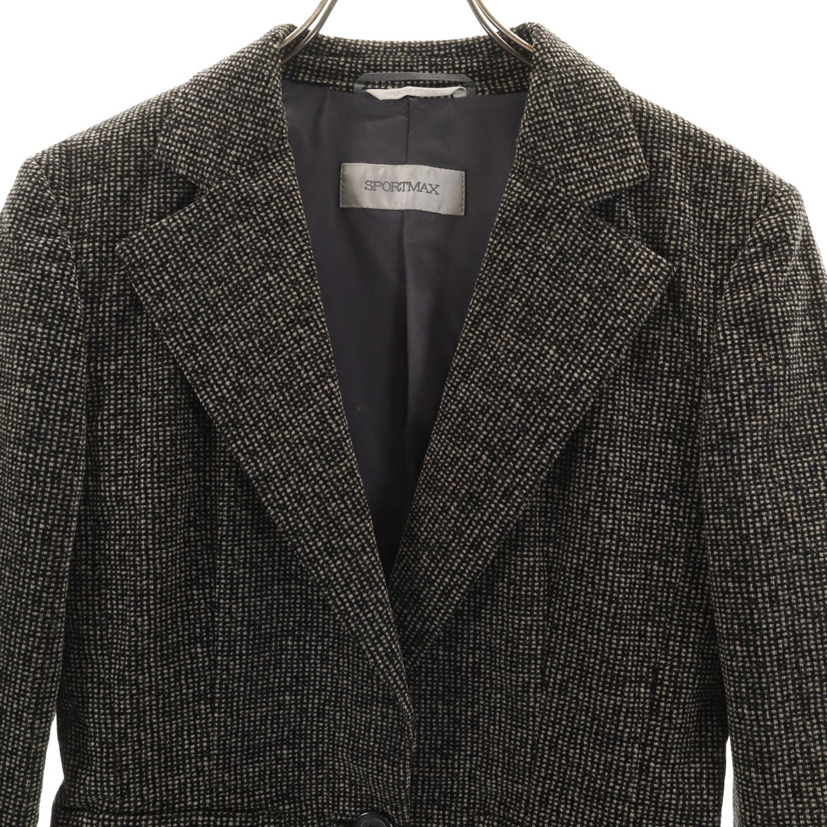 SPORTMAX スポーツマックス イタリア製 テーラードジャケット 42 カーキベージュ系 レディース