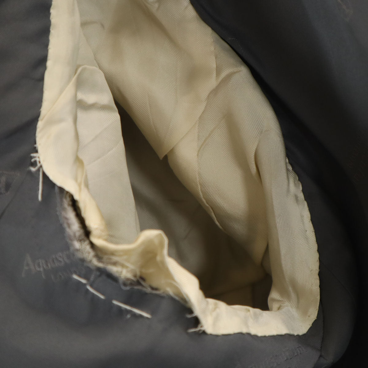 Aquascutum アクアスキュータム 90s 日本製 オールド テーラードジャケット 100AB7 グレー メンズ