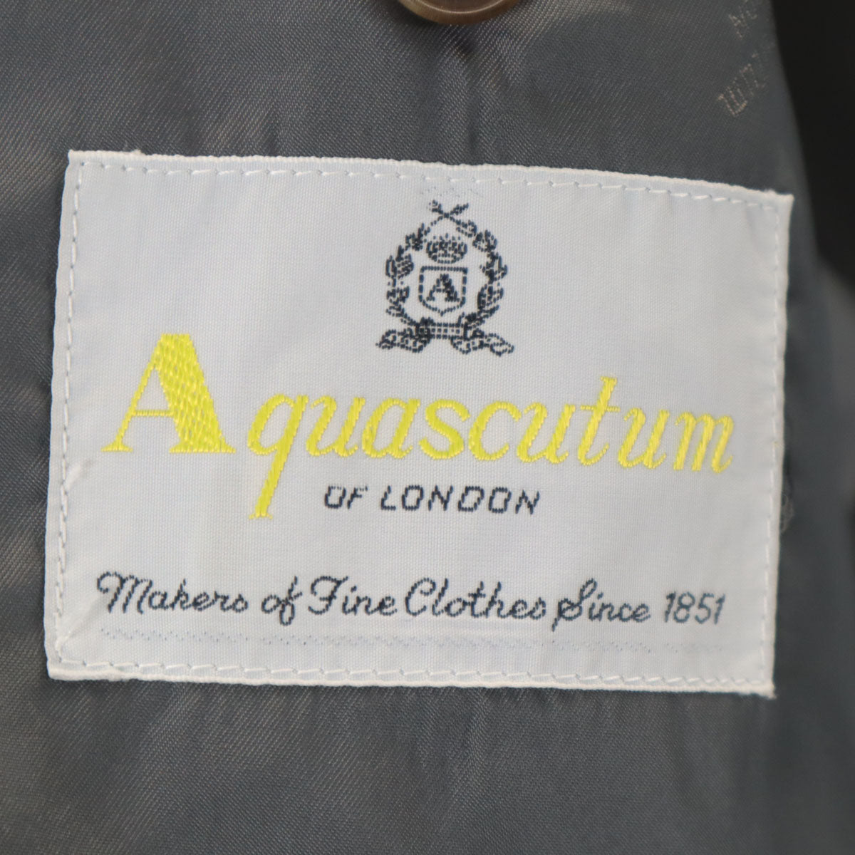Aquascutum アクアスキュータム 90s 日本製 オールド テーラードジャケット 100AB7 グレー メンズ