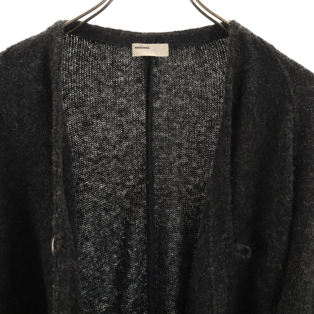 美品 NAISSANCE ネサーンス 日本製 ポンチョ チャコール ニット レディース