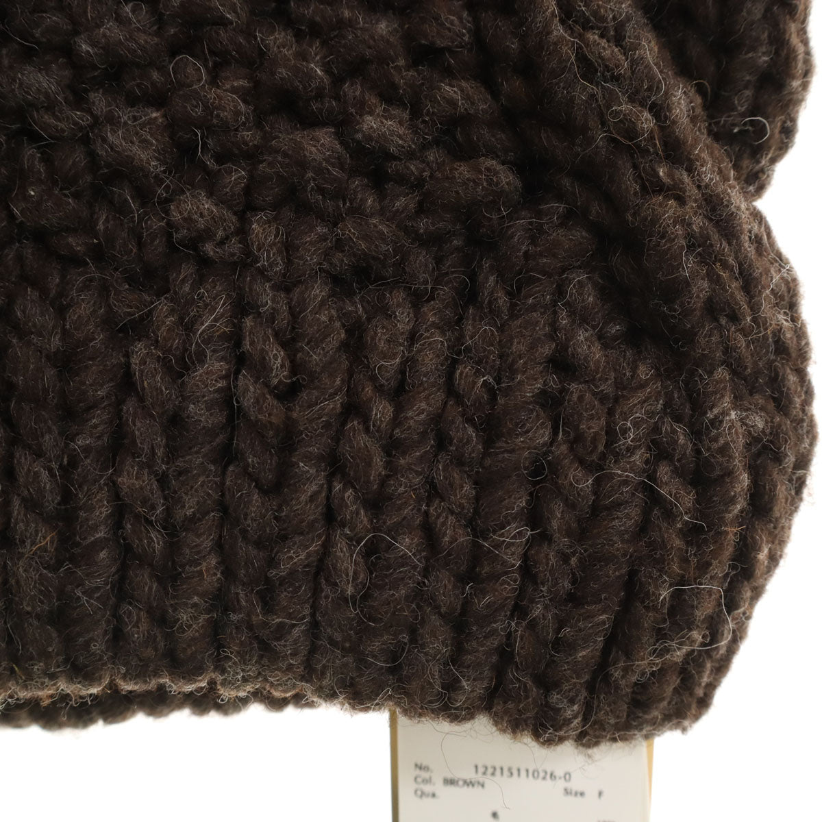 未使用 ETRE TOKYO エトレトウキョウ ペルー製 ウール ニットベスト F ブラウン レディース