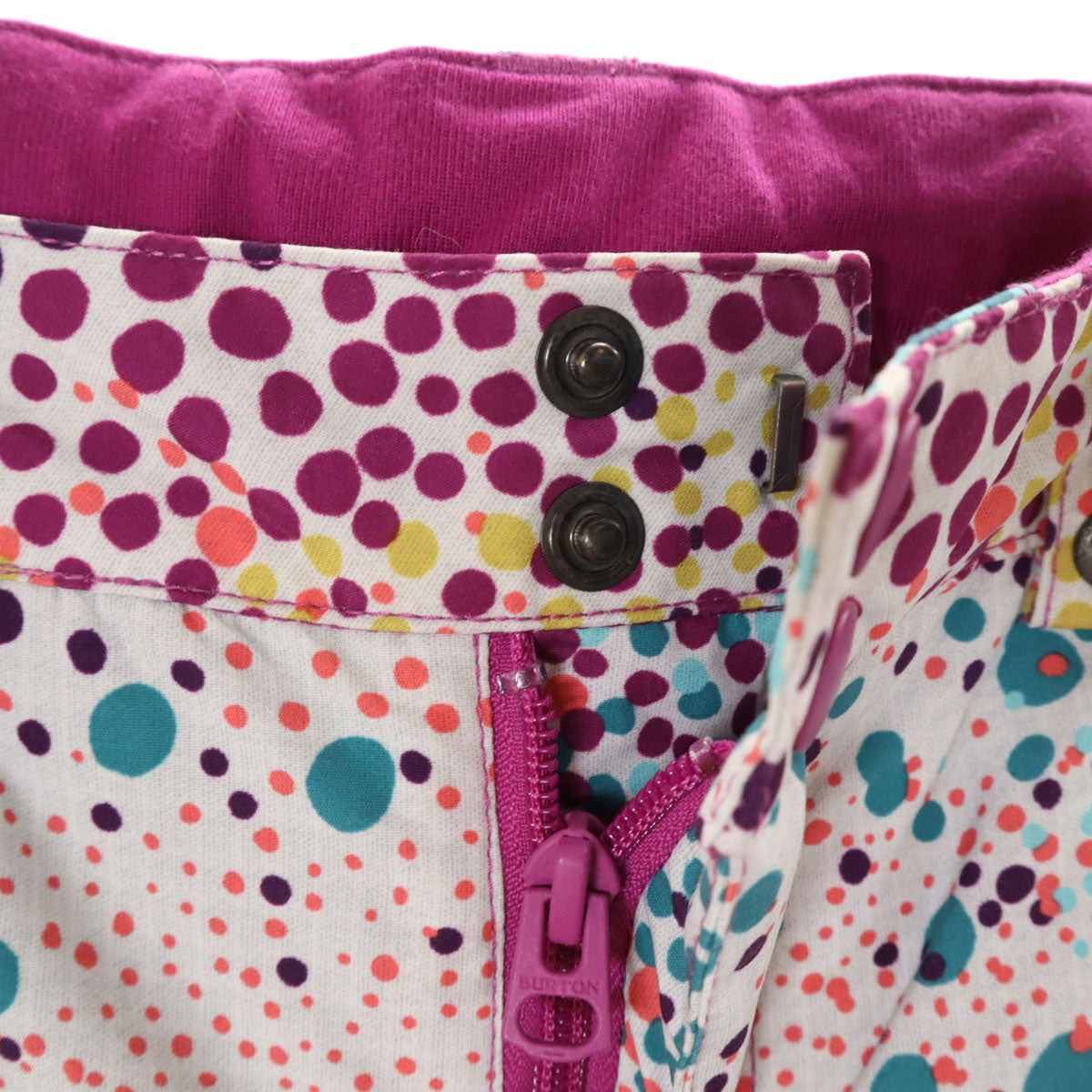 BURTON バートン 総柄 スノーボード ウェア 上下 セットアップ M ホワイト系 スキーウェア キッズ