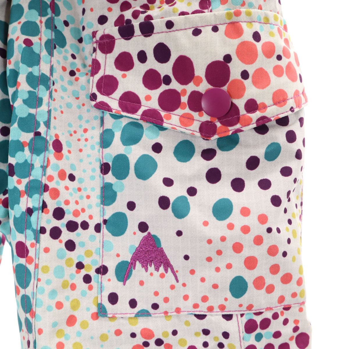 BURTON バートン 総柄 スノーボード ウェア 上下 セットアップ M ホワイト系 スキーウェア キッズ