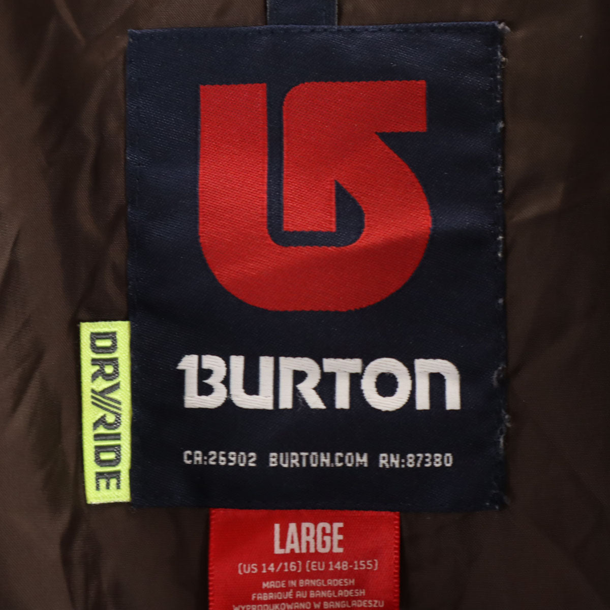 BURTON バートン チェック柄 スノーボード ウェア 上下 セットアップ L ブルー系 スキーウェア キッズ