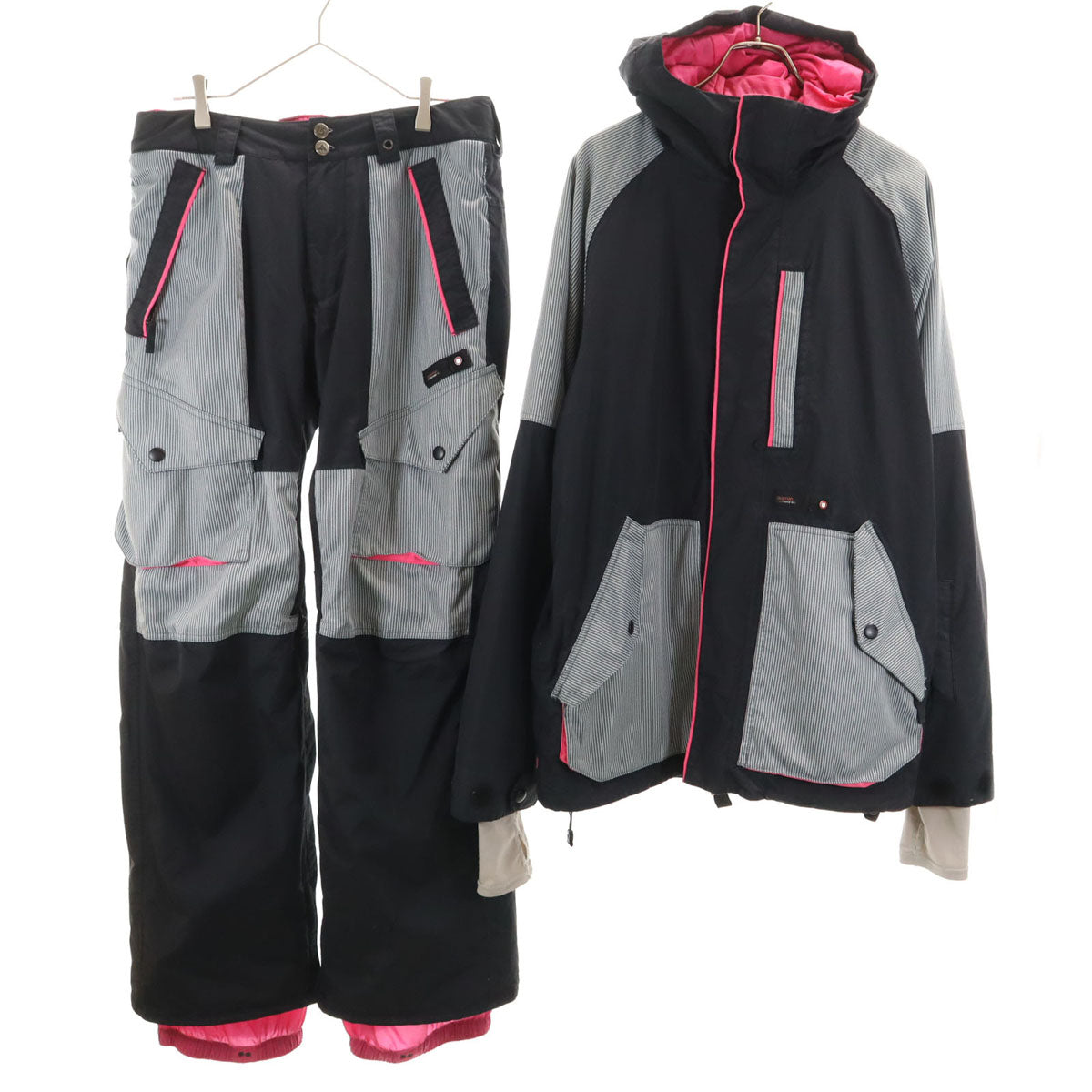 BURTON バートン スノーボード ウェア 上下 セットアップ L グレー系 メンズ