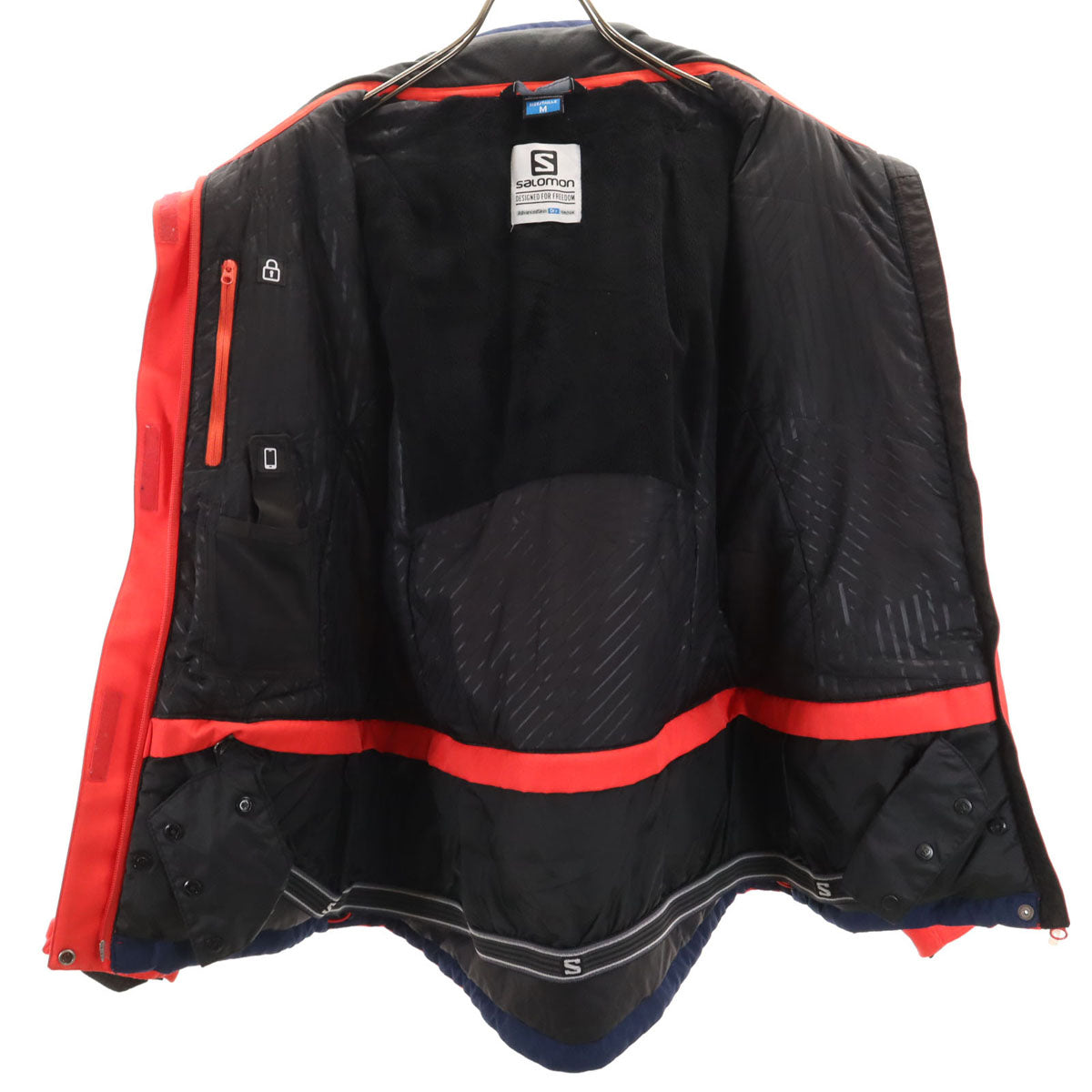SALOMON サロモン スノーボード ウェア 上下 セットアップ M オレンジ系 スキーウェア レディース