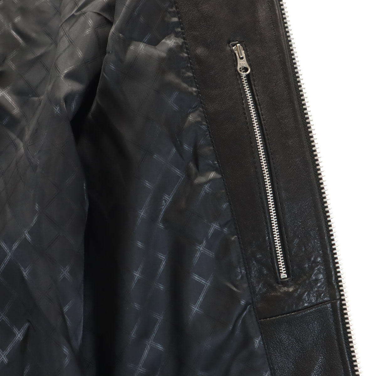 美品 KADOYA カドヤ レザージャケット LL ブラック メンズ