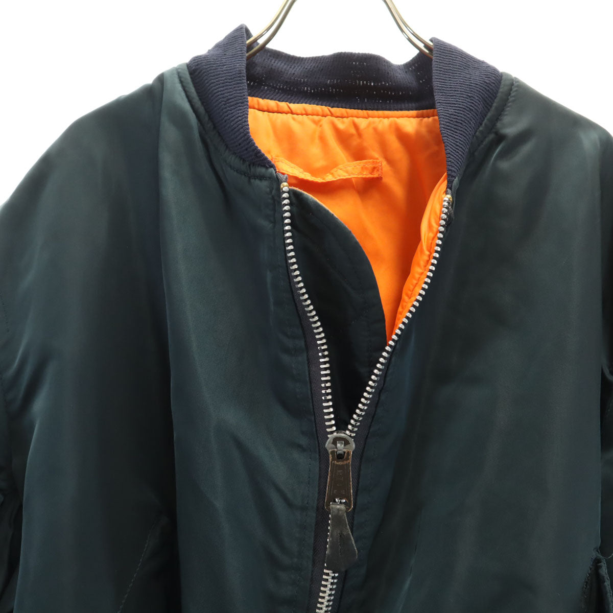 ALPHA INDUSTRIES INC アルファインダストリーズ USA製 フライトジャケット XXL ブラック ビッグサイズ メンズ