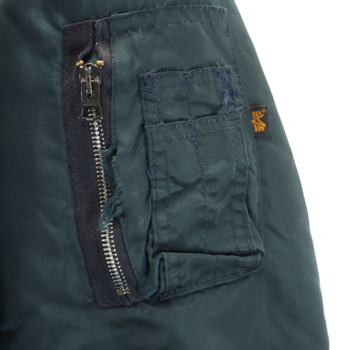 ALPHA INDUSTRIES INC アルファインダストリーズ USA製 フライトジャケット XXL ブラック ビッグサイズ メンズ