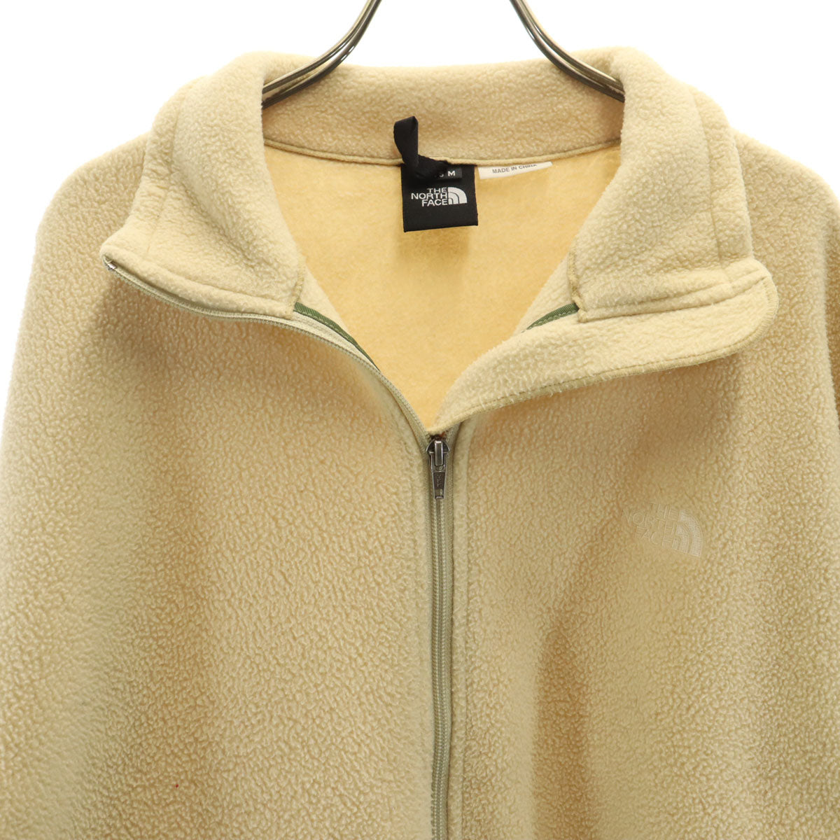 THE NORTH FACE ザノースフェイス フリースジャケット M アイボリー アウトドア NA-3961 メンズ