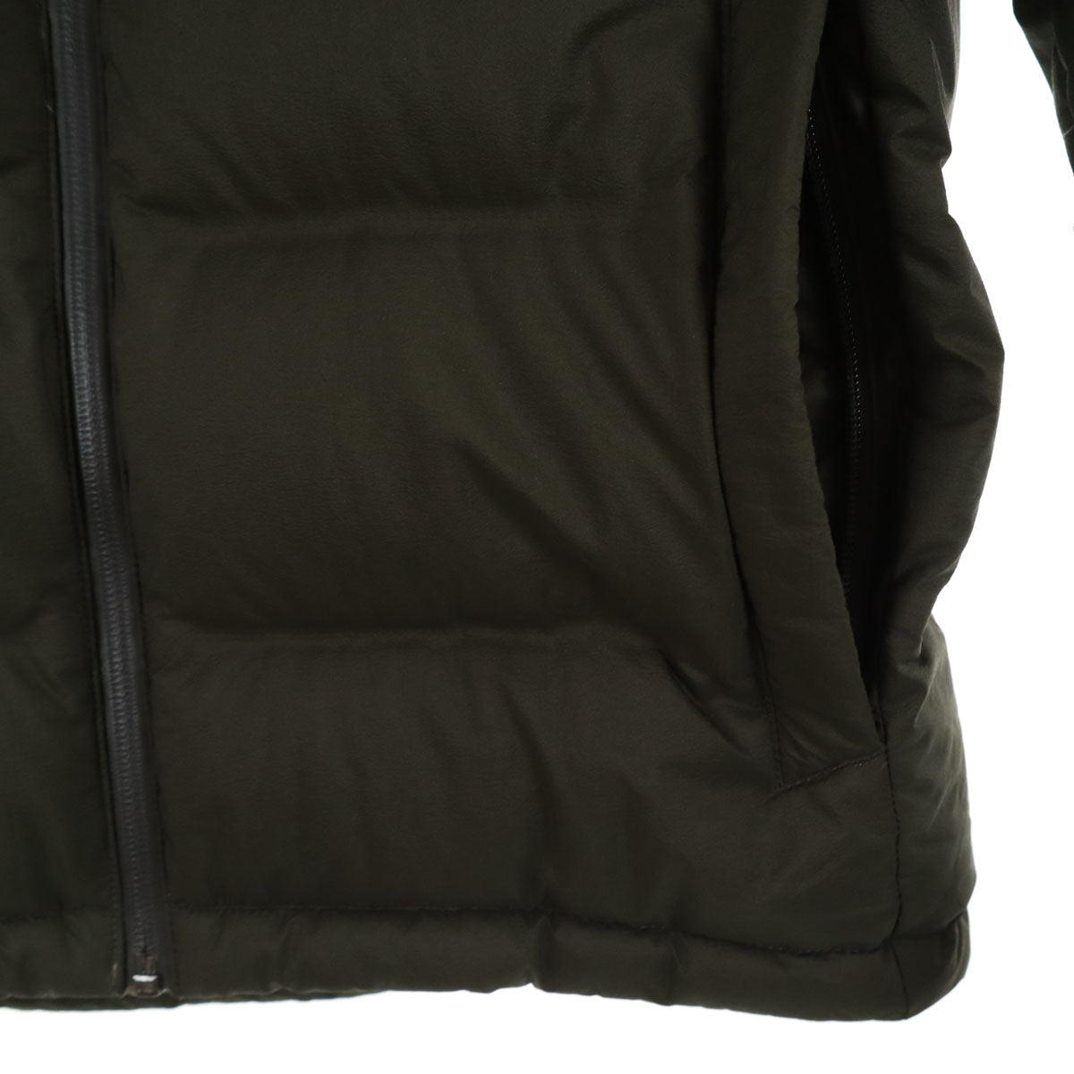 UNIQLO ユニクロ シームレス ダウンパーカー S カーキ メンズ
