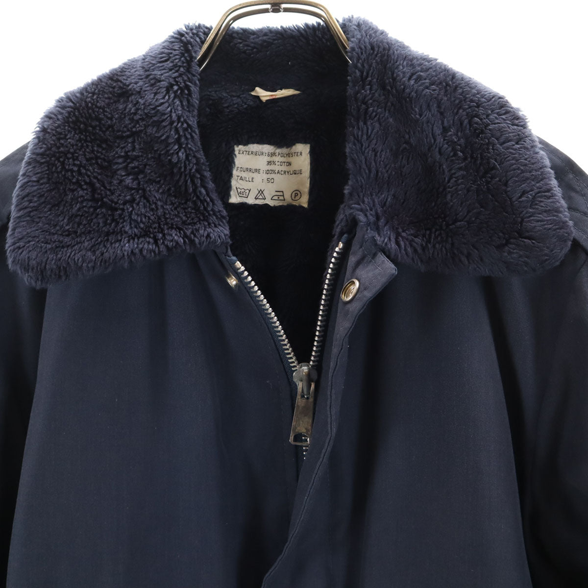 70s 80s ヴィンテージ G-1 フライトジャケット 50 ネイビー メンズ