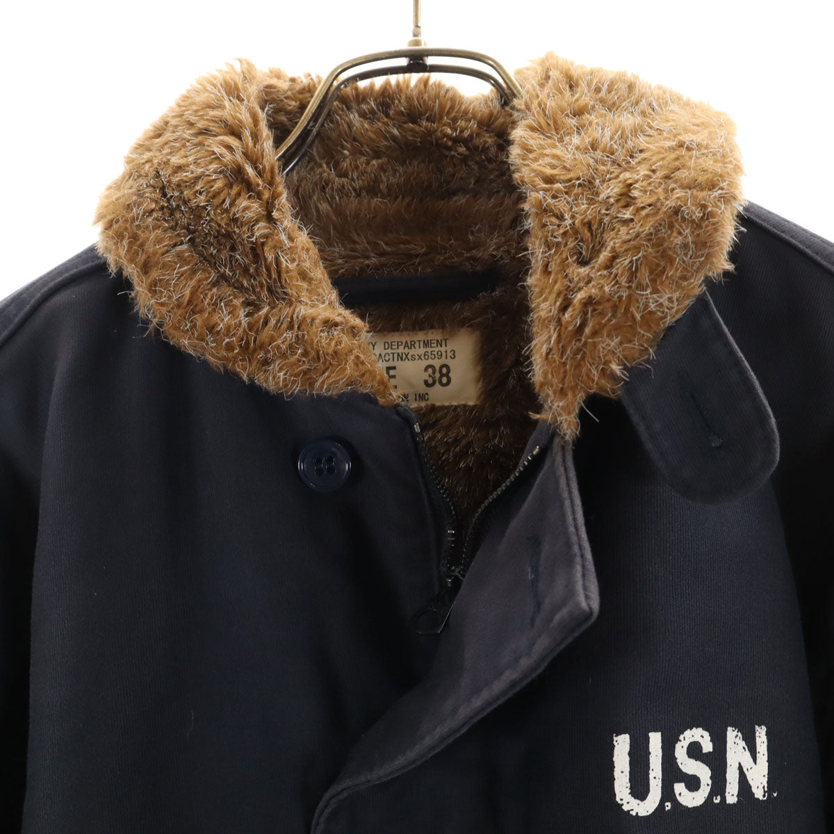 HOUSTON ヒューストン アメリカ海軍 US NAVY N-1 デッキ ジャケット 38 ネイビー メンズ