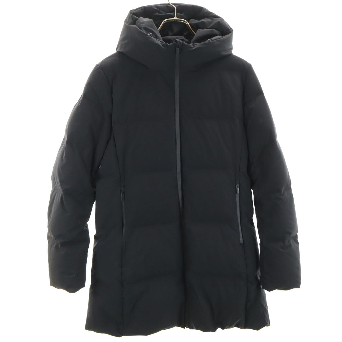 UNIQLO ユニクロ ストレッチシームレスダウンショート コート L ブラック レディース