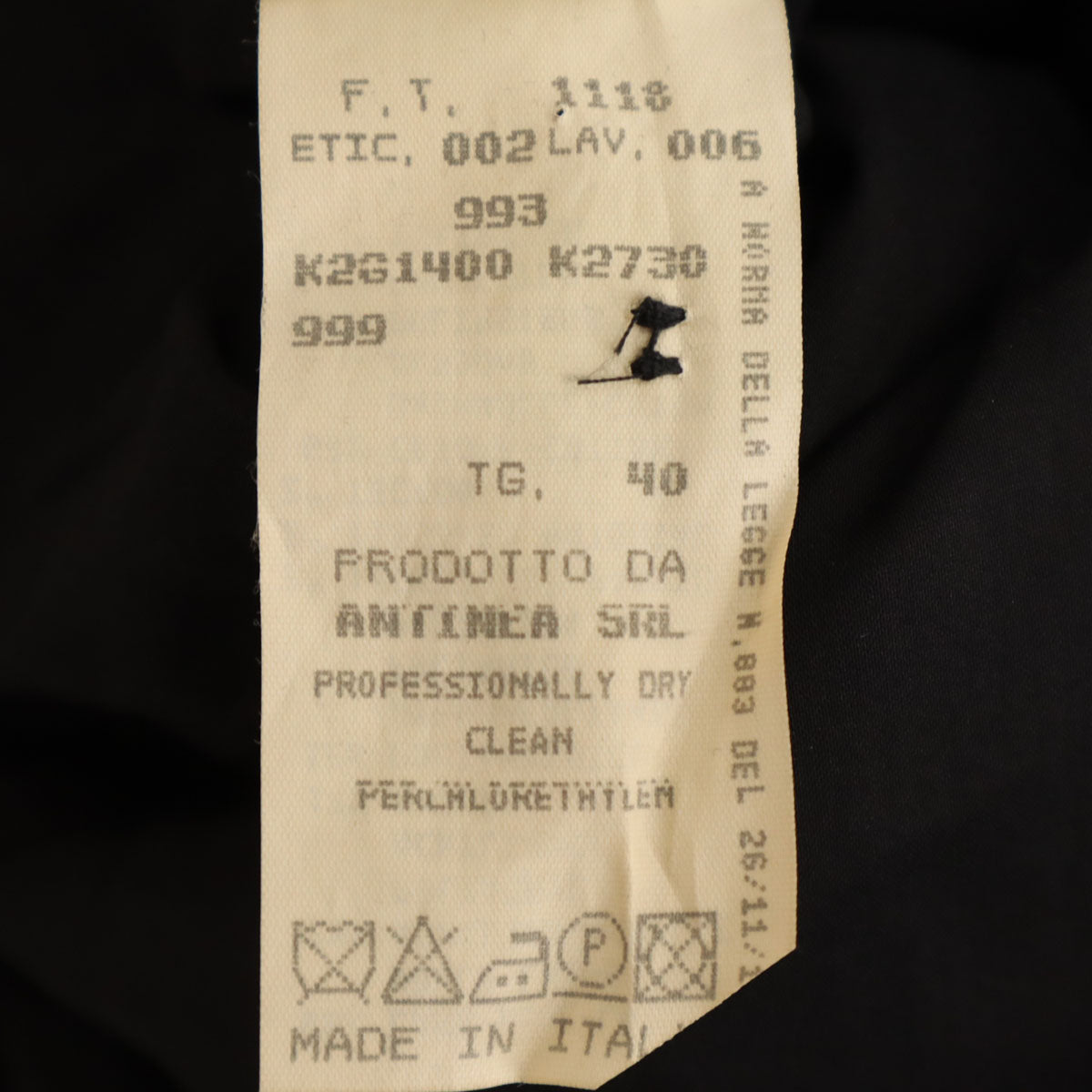 Emporio Armani エンポリオアルマーニ 90s イタリア製 オールド ノーカラージャケット 40 ブラック レディース