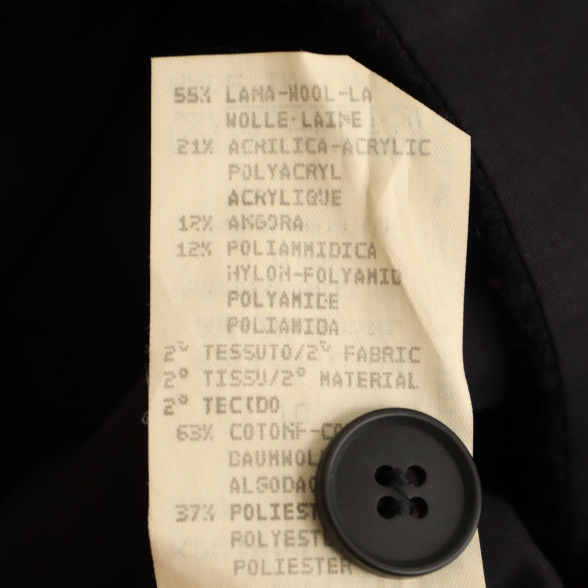 Emporio Armani エンポリオアルマーニ 90s イタリア製 オールド ノーカラージャケット 40 ブラック レディース