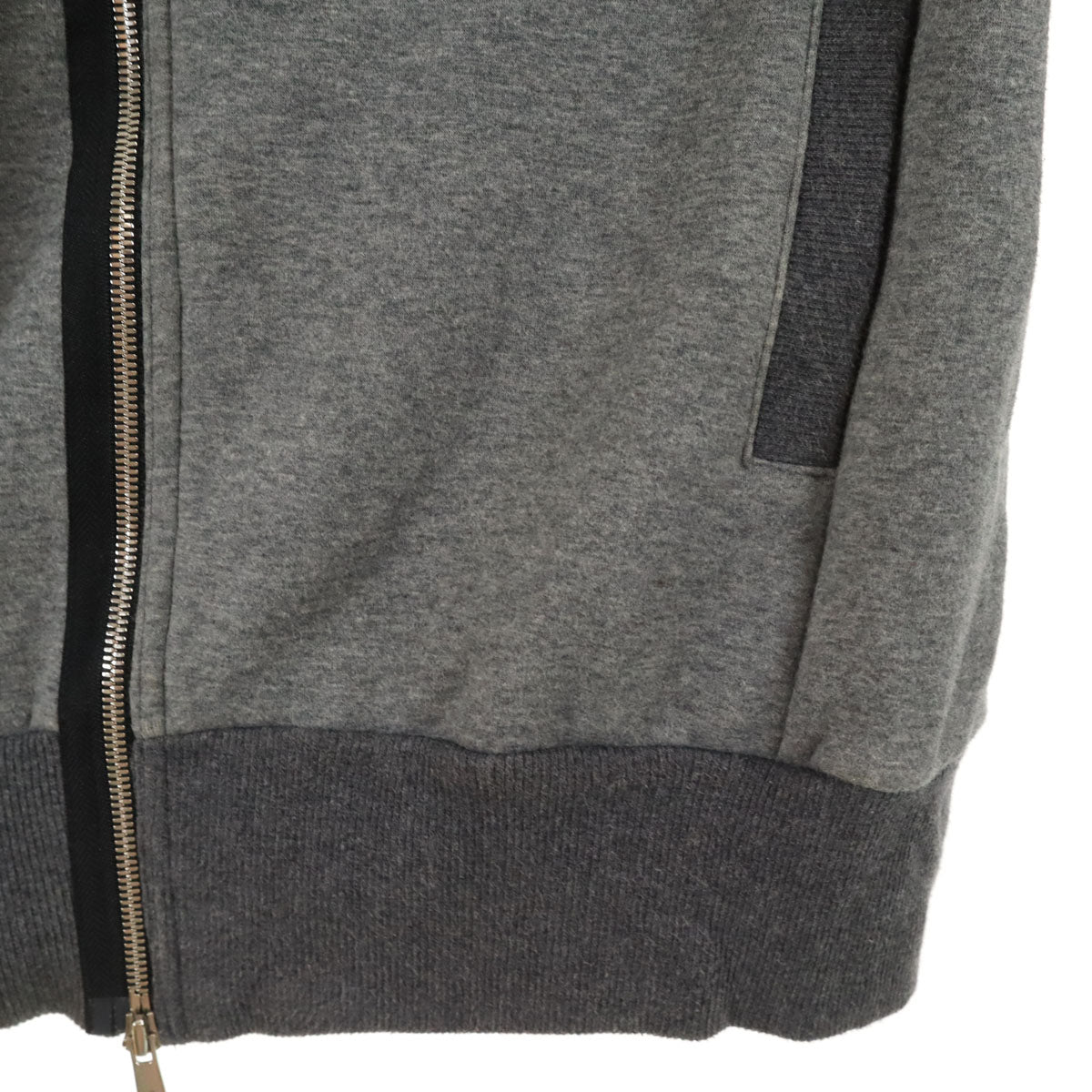 ARMURE アルミュール 日本製 長袖 スウェット ジップパーカー 3 グレー 裏起毛 メンズ