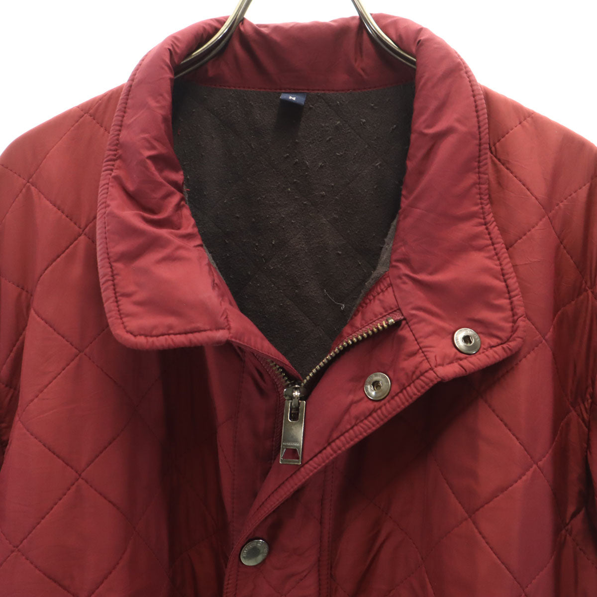 BURBERRY バーバリー キルティングジャケット M レッド系 メンズ