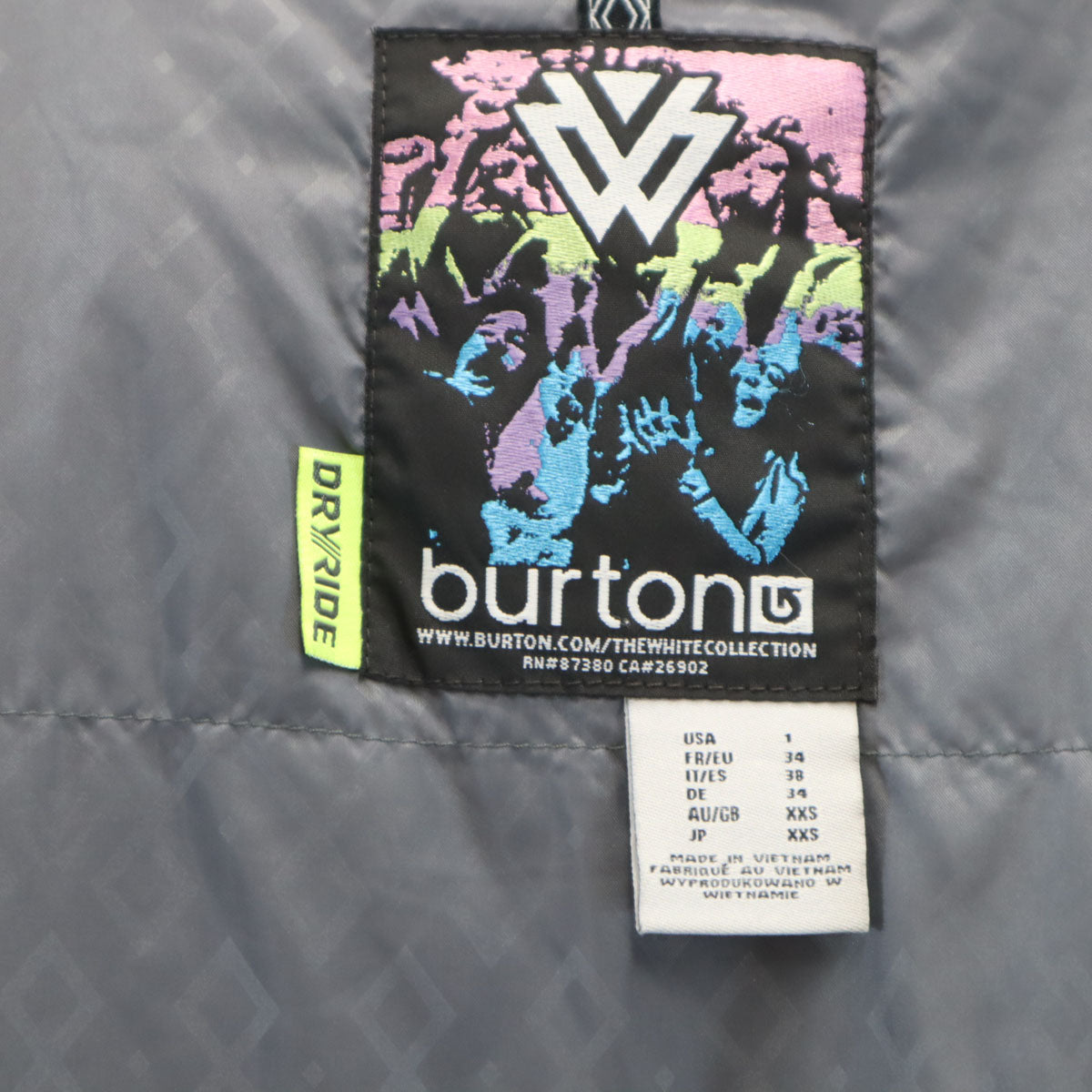 BURTON バートン スノーボード ウェア XXS パープル スキー メンズ