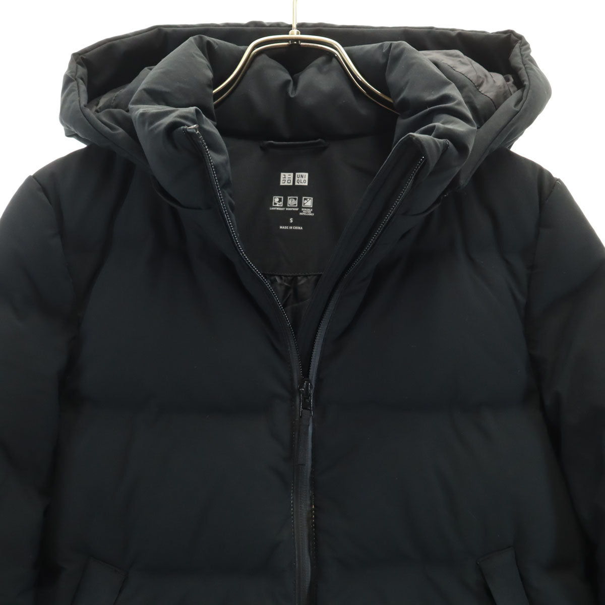 UNIQLO ユニクロ シームレス ダウンジャケット S ブラック レディース
