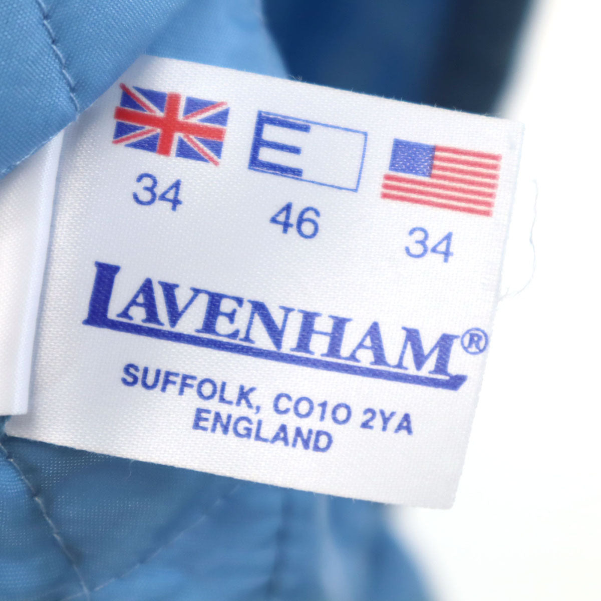 LAVENHAM ラベンハム イングランド製 キルティングコート 34 水色 レディース