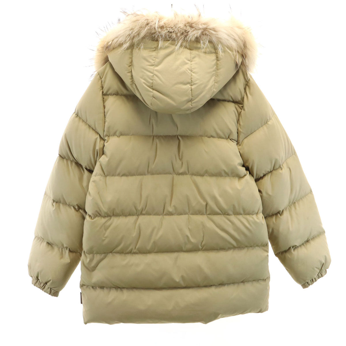 MONCLER モンクレール ダウンジャケット 0 ベージュ ラクーンファー付き レディース