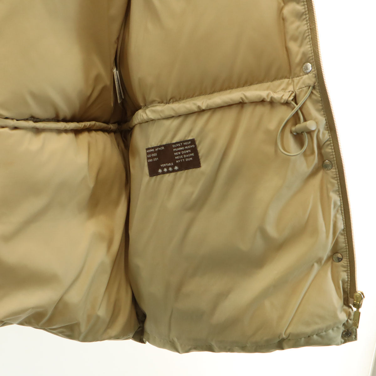 MONCLER モンクレール ダウンジャケット 0 ベージュ ラクーンファー付き レディース