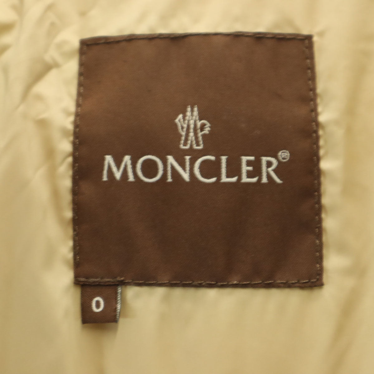 MONCLER モンクレール ダウンジャケット 0 ベージュ ラクーンファー付き レディース