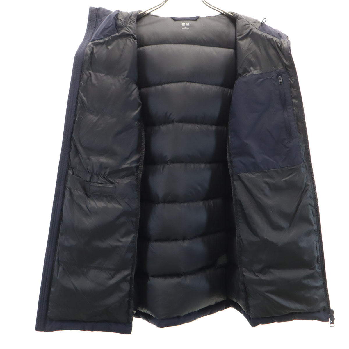 UNIQLO ユニクロ シームレス ダウンコート XS ネイビー メンズ