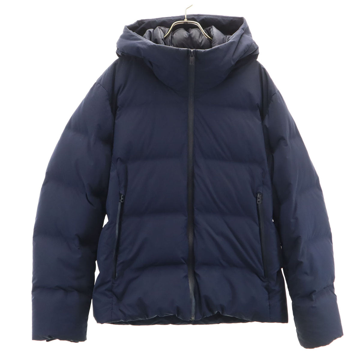 UNIQLO ユニクロ シームレス ダウンパーカー L ネイビー 3Dカット メンズ