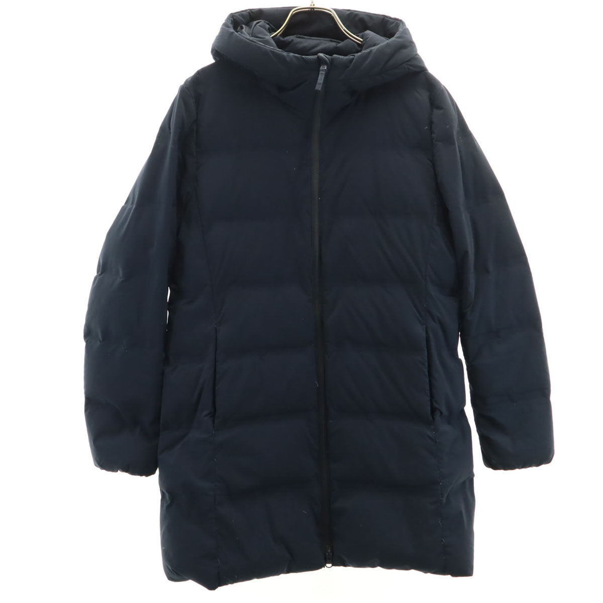 UNIQLO ユニクロ シームレス ショート ダウンコート L ネイビー レディース