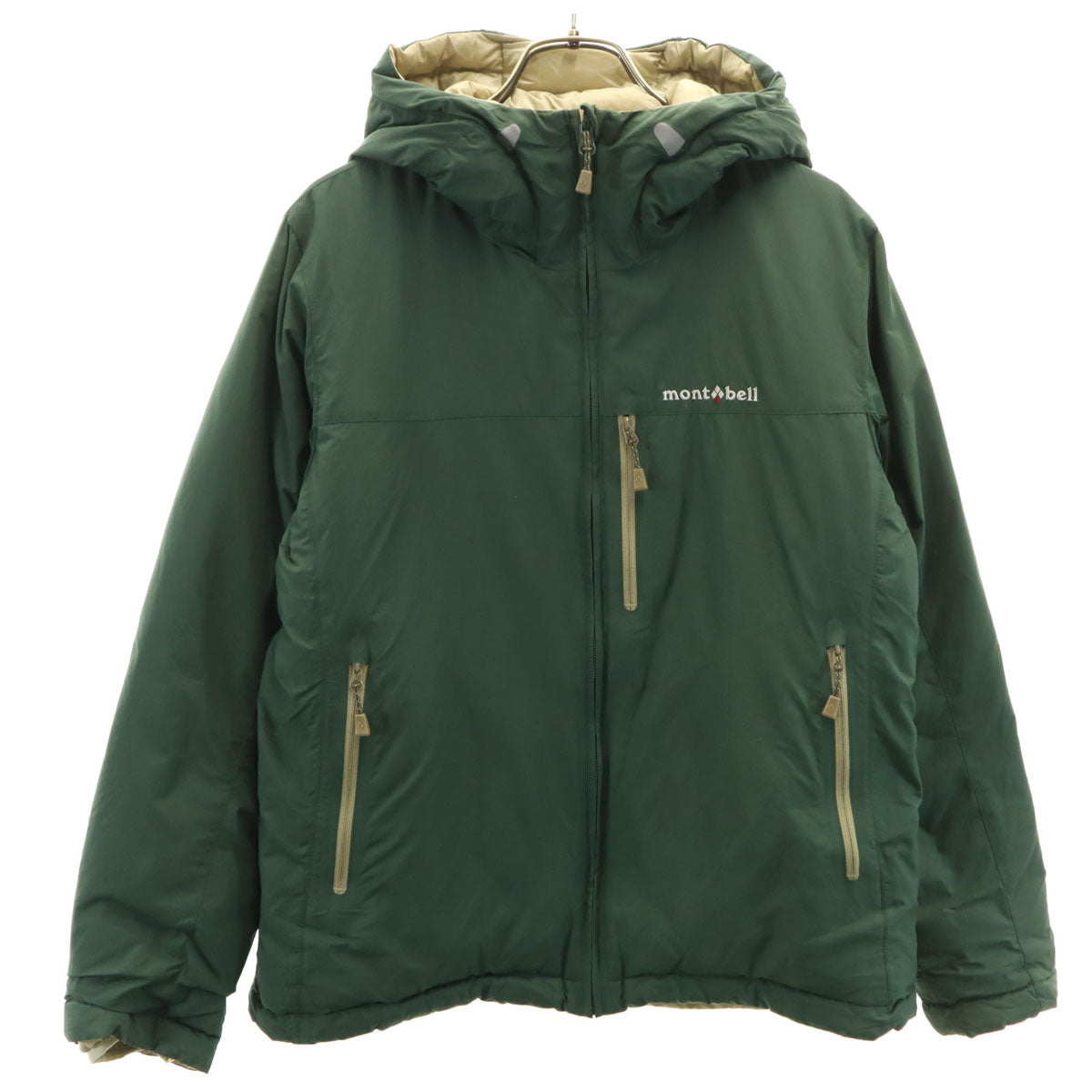 mont-bell モンベル コロラド リバーシブル ダウンジャケット M グリーン系 レディース