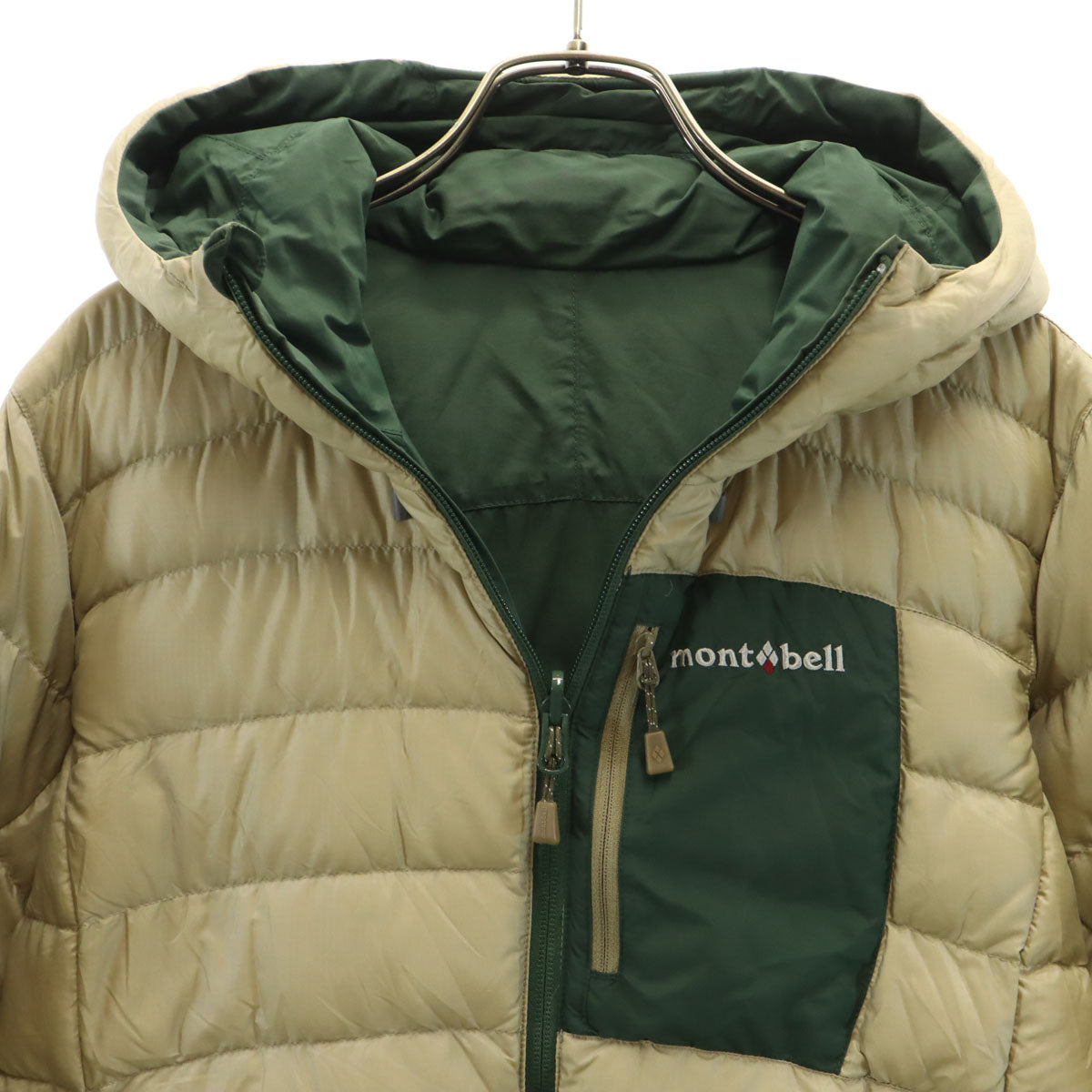 mont-bell モンベル コロラド リバーシブル ダウンジャケット M グリーン系 レディース