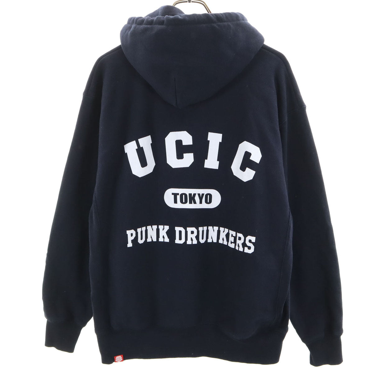 PUNK DRUNKERS パンクドランカーズ 長袖 スウェットパーカー M ネイビー 裏起毛 メンズ