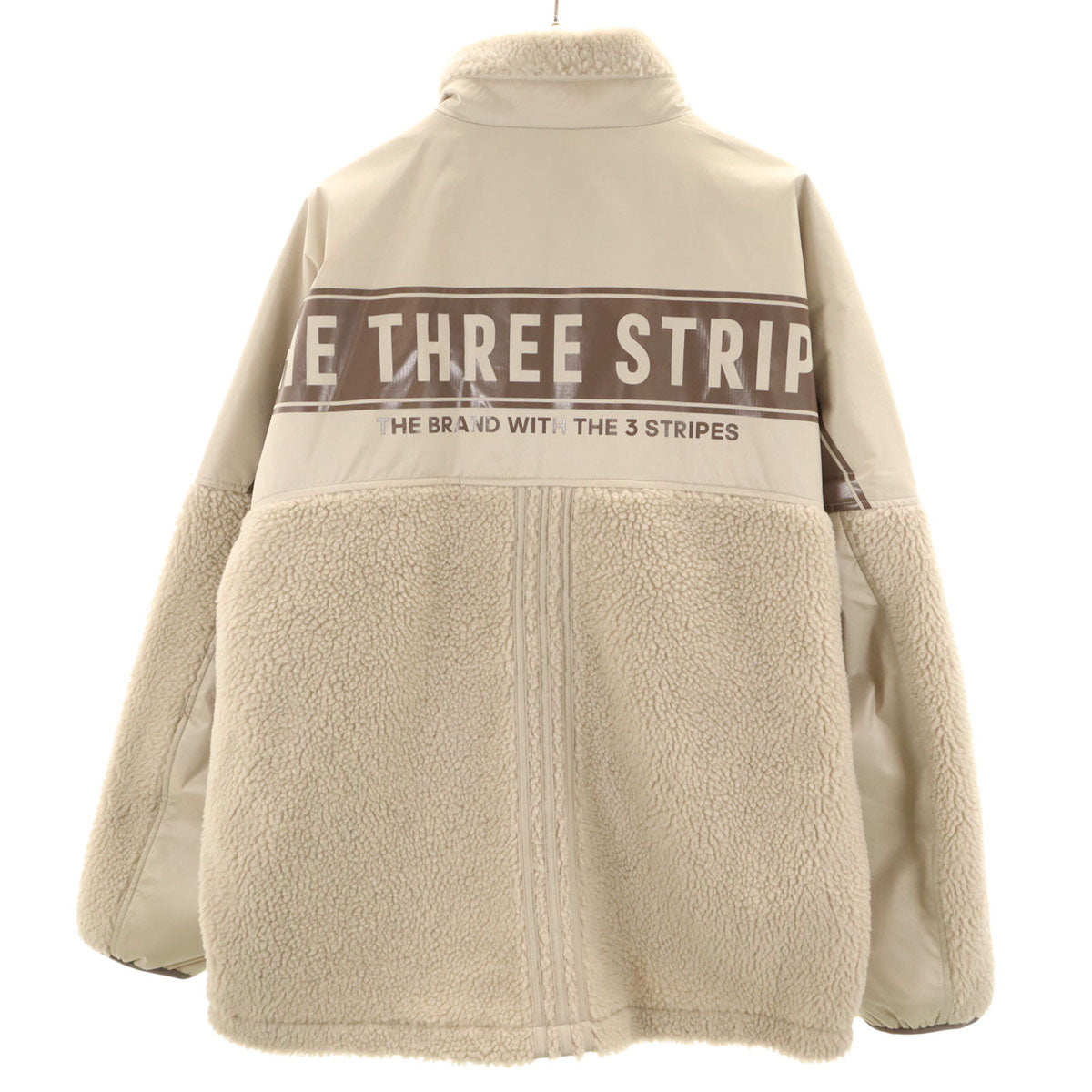 未使用 adidas アディダス sportswear ボアジャケット XL オフホワイト メンズ