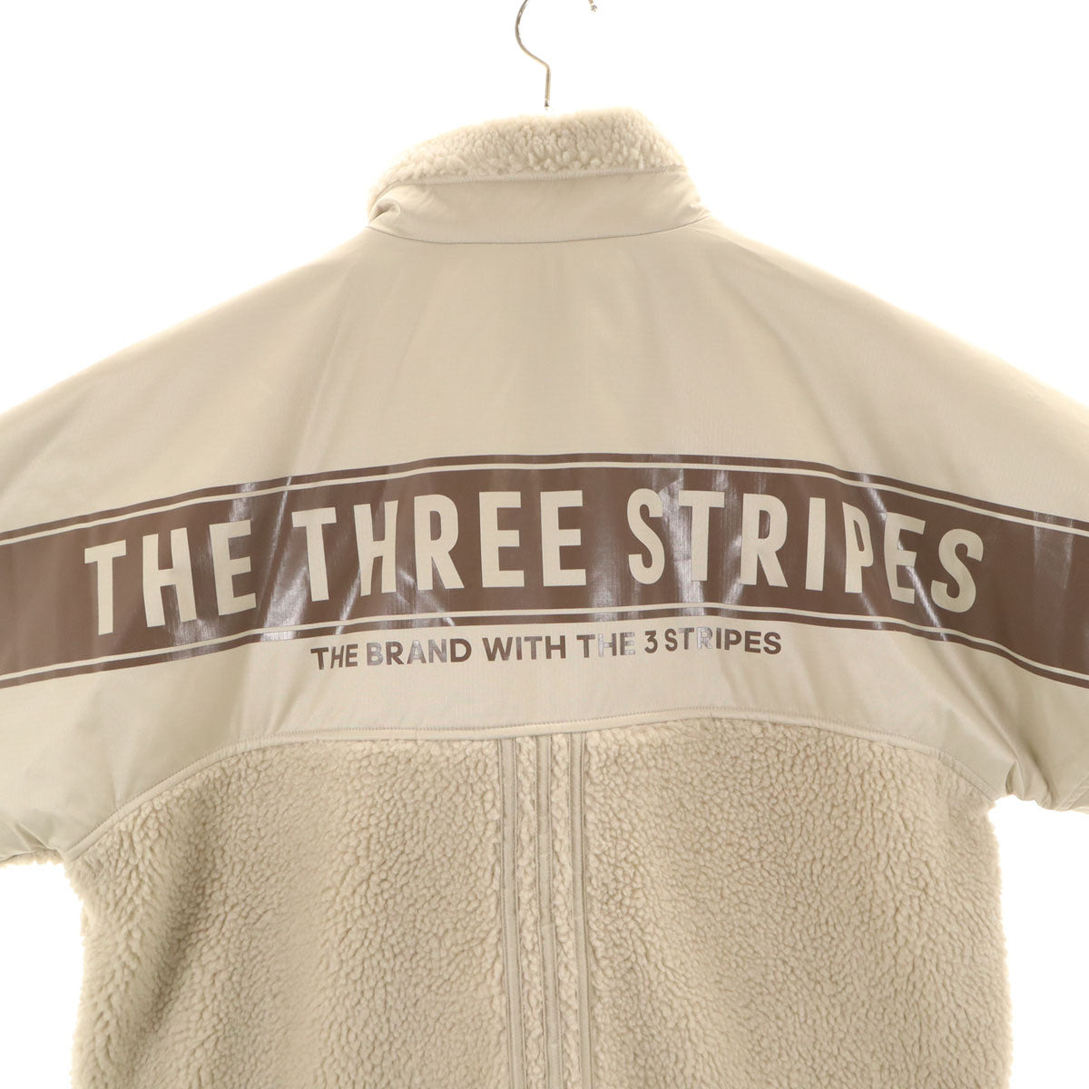 未使用 adidas アディダス sportswear ボアジャケット XL オフホワイト メンズ
