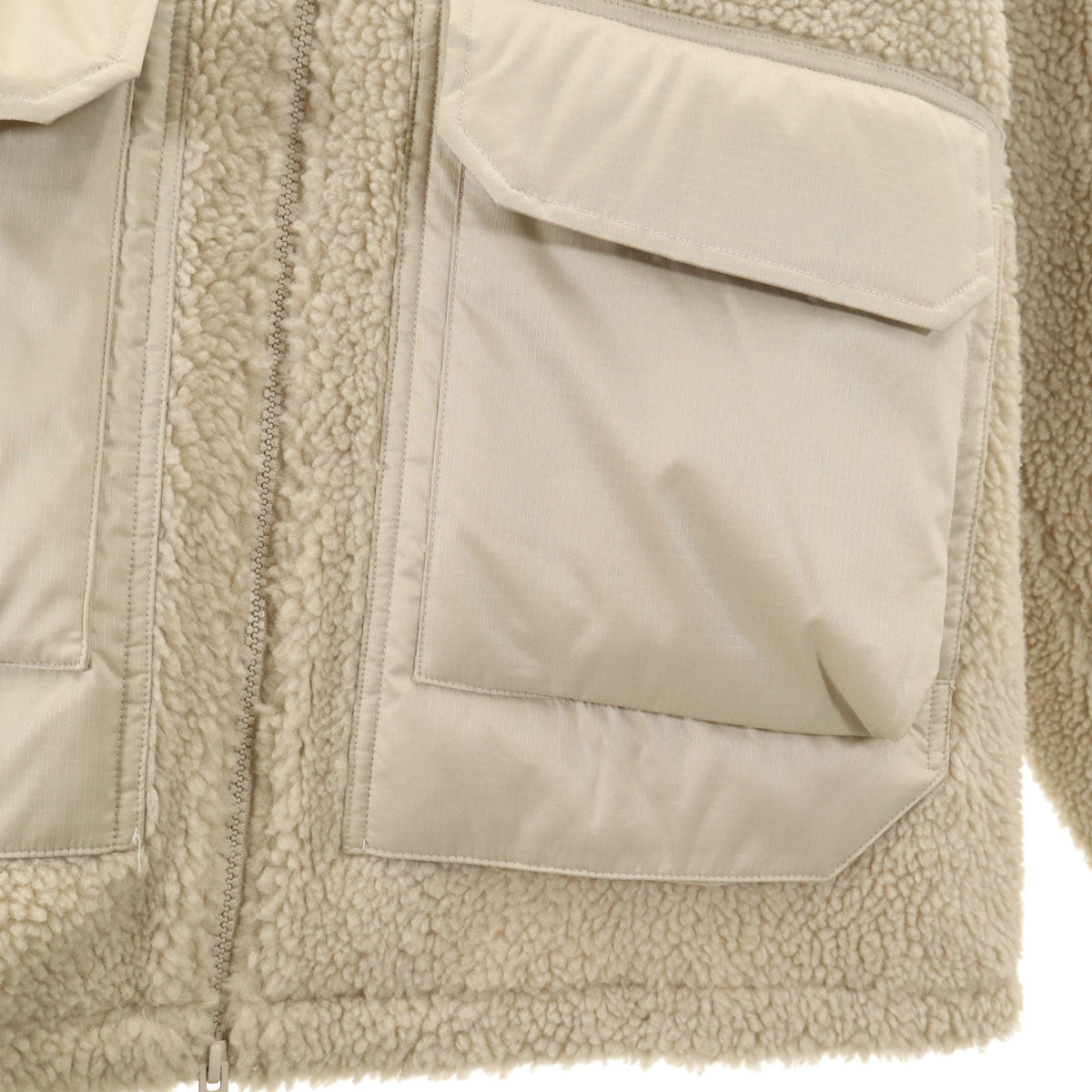 未使用 adidas アディダス sportswear ボアジャケット XL オフホワイト メンズ