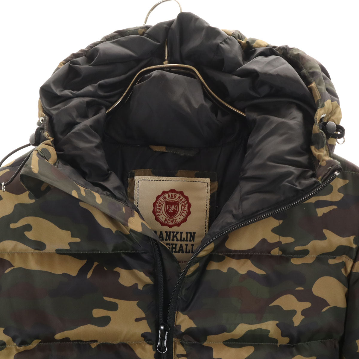 FRANKLIN&MARSHALL フランクリンマーシャル 迷彩 ダウンジャケット S メンズ