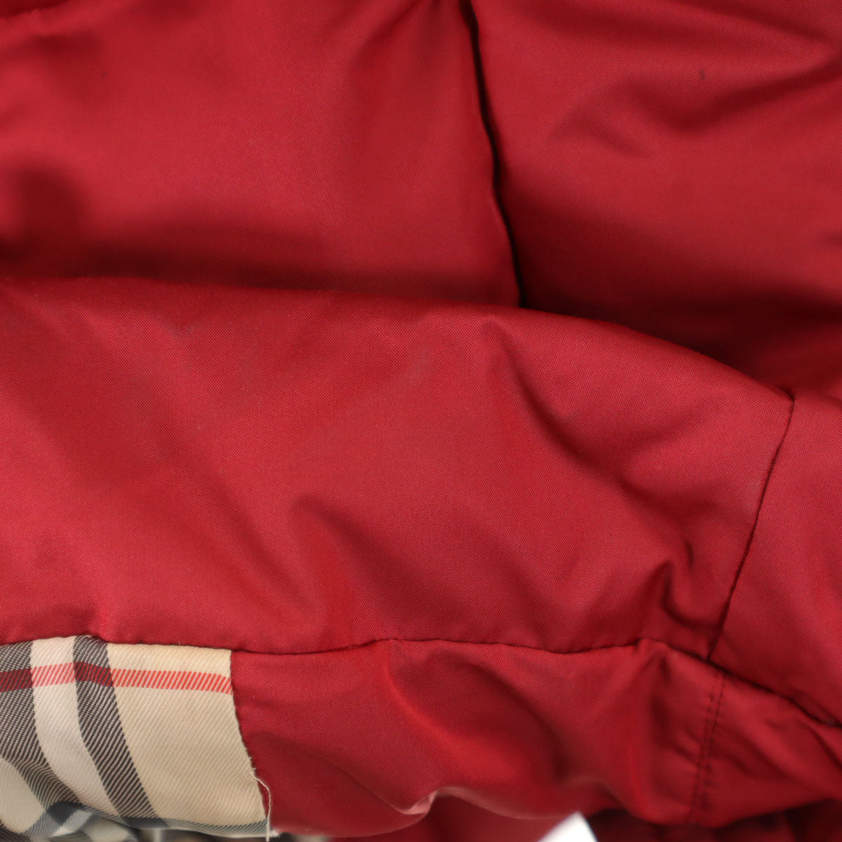 BURBERRY LONDON バーバリーロンドン ダウンジャケット 9 レッド フォックスファー付き 三陽商会 レディース