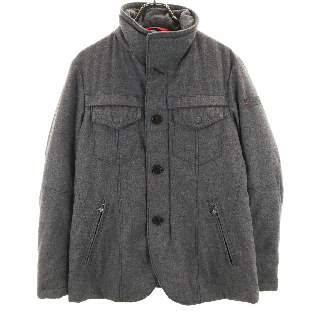 PEUTEREY ピューテリー イタリア製 ダウンジャケット 46 グレー メンズ