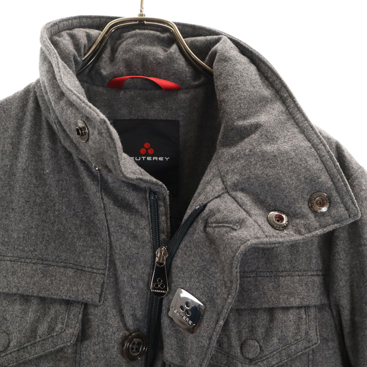 PEUTEREY ピューテリー イタリア製 ダウンジャケット 46 グレー メンズ