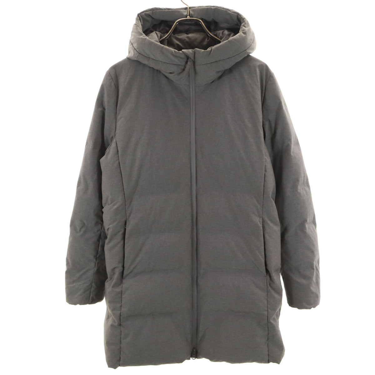 UNIQLO ユニクロ シームレス ショート ダウンコート L グレー レディース