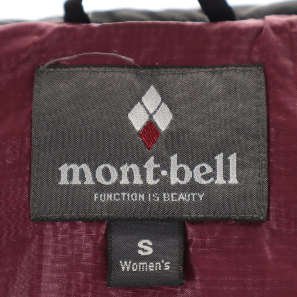 mont-bell モンベル トラベル ダウンパーカー S ブラック 収納袋付き レディース