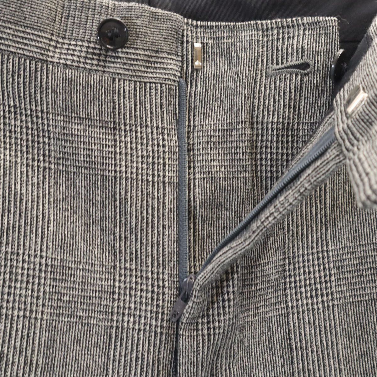LANVIN ランバン グレンチェック テーラードジャケット 上下 セットアップ M グレー メンズ
