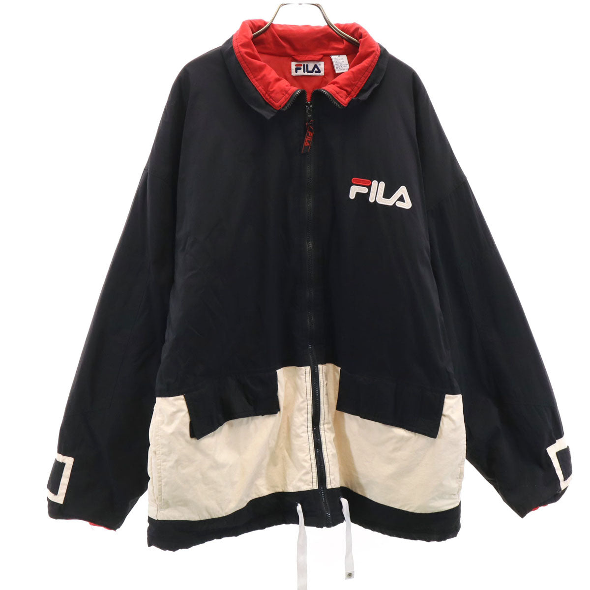 FILA フィラ 90s オールド 中綿ジャケット M ネイビー メンズ