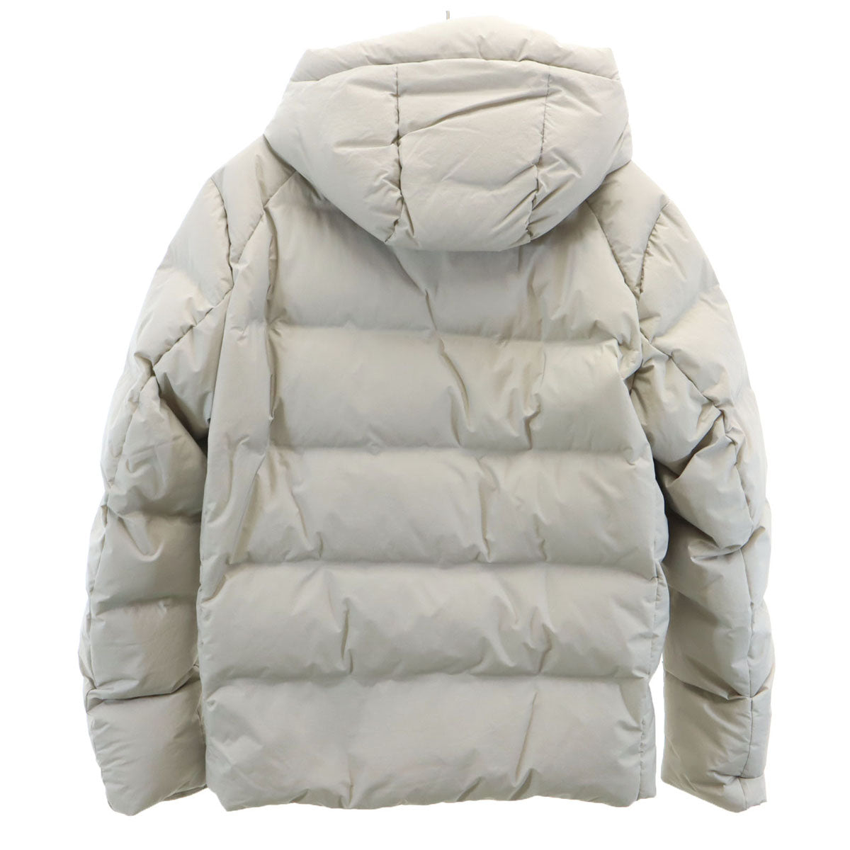 美品 UNIQLO ユニクロ シームレス ダウンパーカー L ライトグレー メンズ